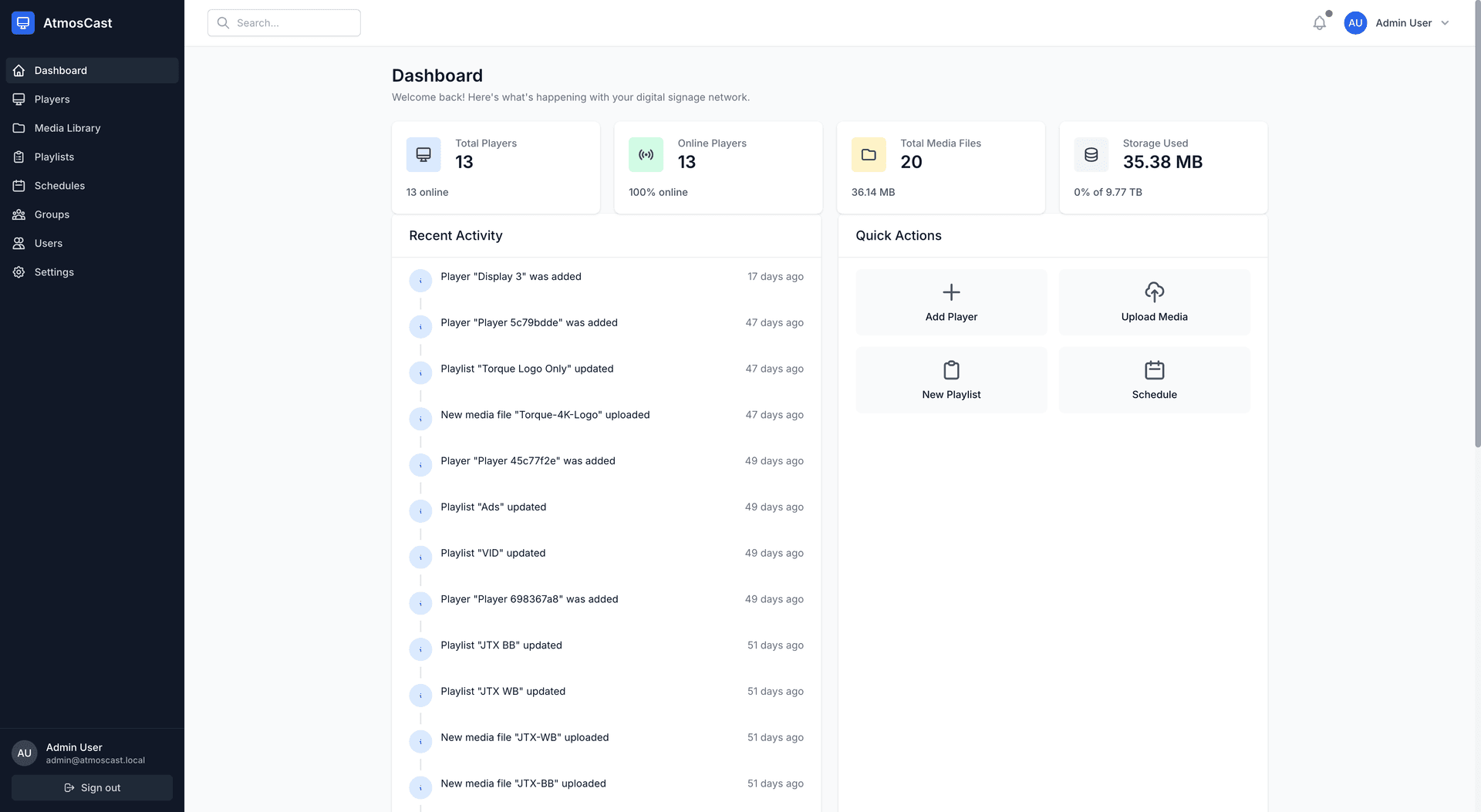 AtmosCast Digital Signage